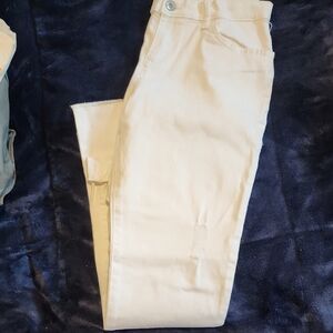 Place White Distressed Jeans Size 14